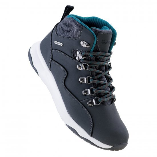 Ladies shoes HI-TEC Westis Mid WP Wo s, Dark gray / Turquoise