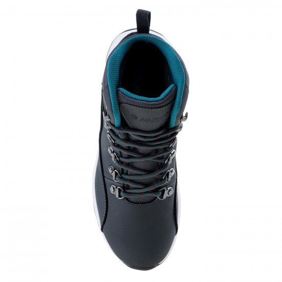 Ladies shoes HI-TEC Westis Mid WP Wo s, Dark gray / Turquoise