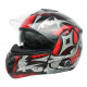 WORKER V210 Bluetooth motorcycle helmet + Interkom, Red