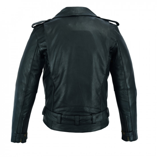 Mens motorcycle jacket BSTARD BSM 7830, Black