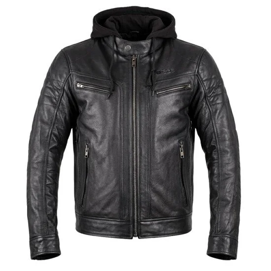 Leather Motorcycle Jacket W-TEC Murayo II - Black