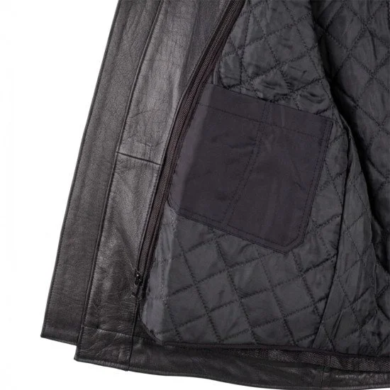 Leather Motorcycle Jacket W-TEC Murayo II - Black