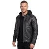 Leather Motorcycle Jacket W-TEC Murayo II - Black