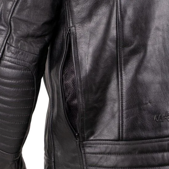 Leather Motorcycle Jacket W-TEC Murayo II - Black