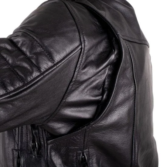Leather Motorcycle Jacket W-TEC Murayo II - Black