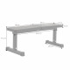 Horizontal bench in SPORTline FB050