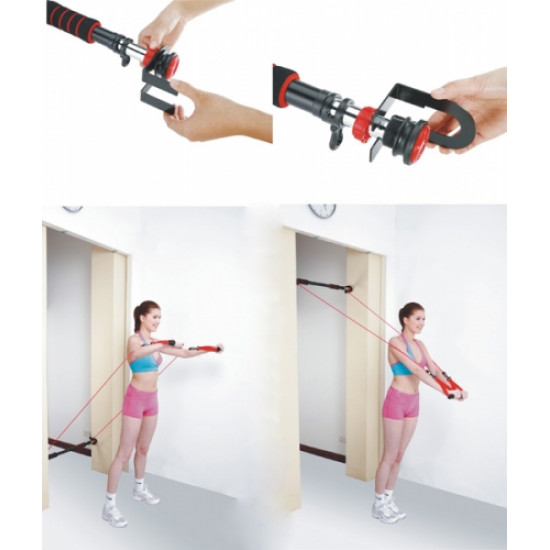 Doorway Pull Up Bar with Resistance Bands inSPORTline