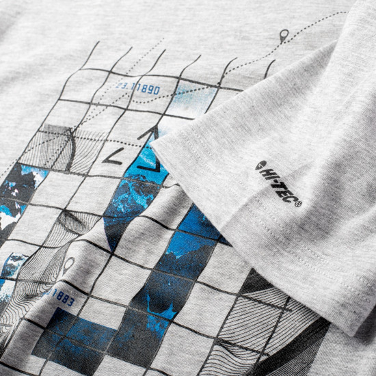 Men's T-shirt HI-TEC Nerod, Gray Men's T-shirt HI-TEC Nerod, Gray