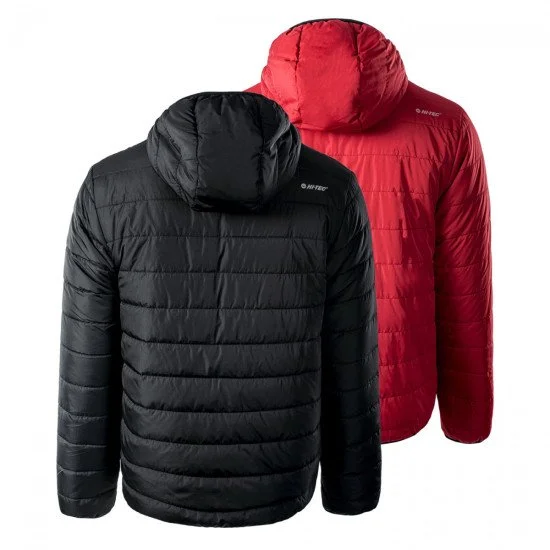 Men's jacket HI-TEC Halden, Black / Red