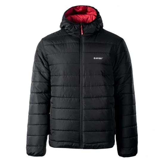 Men's jacket HI-TEC Halden, Black / Red