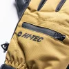 Men's ski gloves HI-TEC Vogan - Black-Ecru olive