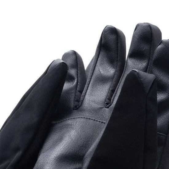 Men's ski gloves HI-TEC Vogan - Black-Ecru olive