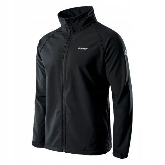 Mens softshell jacket HI-TEC Derai Black Mens softshell jacket HI-TEC Derai Black