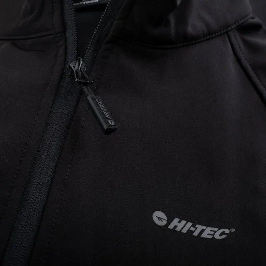 Mens softshell jacket HI-TEC Derai Black Mens softshell jacket HI-TEC Derai Black
