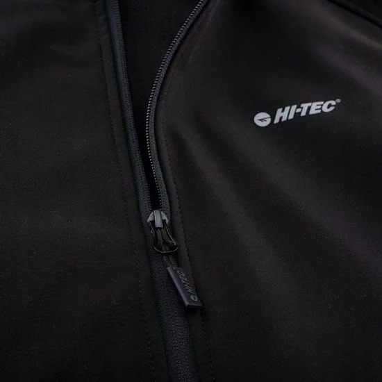 Mens softshell jacket HI-TEC Derai Black Mens softshell jacket HI-TEC Derai Black