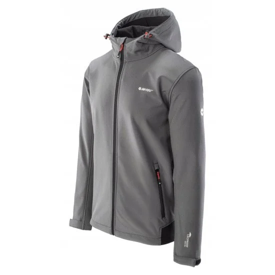 Mens softshell jacket HI-TEC Noxon iron gate Mens softshell jacket HI-TEC Noxon iron gate