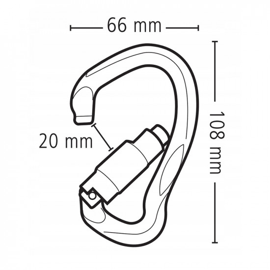 Screwgate carabiners BEAL BE LINK TRIMATIC