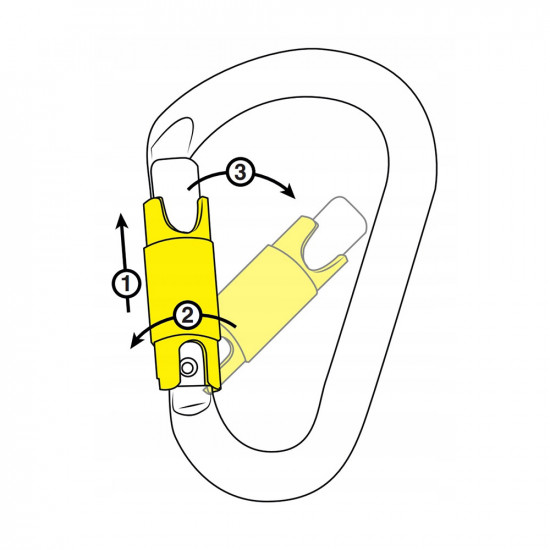 Screwgate carabiners BEAL BE LINK TRIMATIC