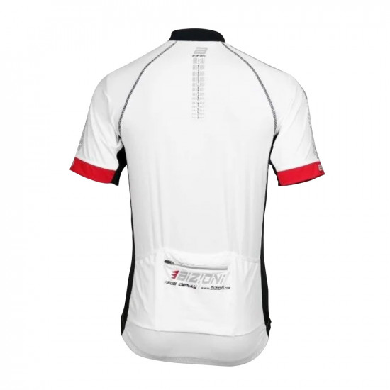 Mens jersey with full zip BIZIONI MD21, White