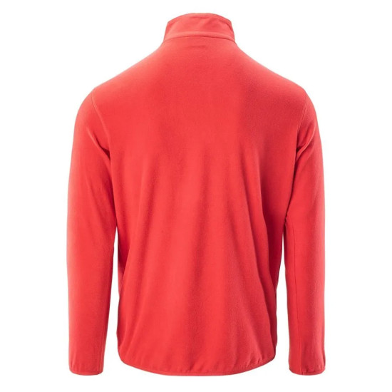 Mens fleece sweatshirt HI-TEC Damis Salsa