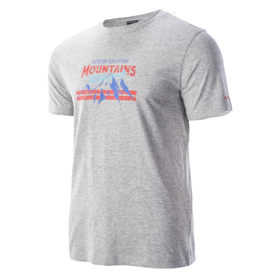 Men's T-shirt HI-TEC Donyr gray melange Men's T-shirt HI-TEC Donyr gray melange