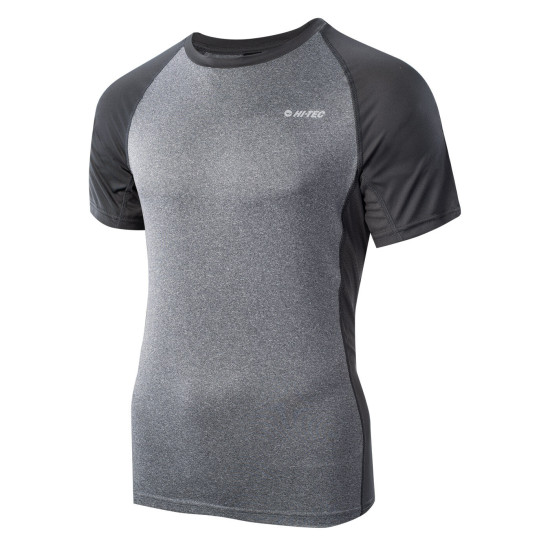 Men's breathable T-shirt HI-TEC Keno gray melange