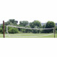 Volleyball net with four eyelets