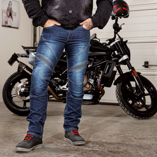 Mens moto jeans W-TEC Oliver - denim