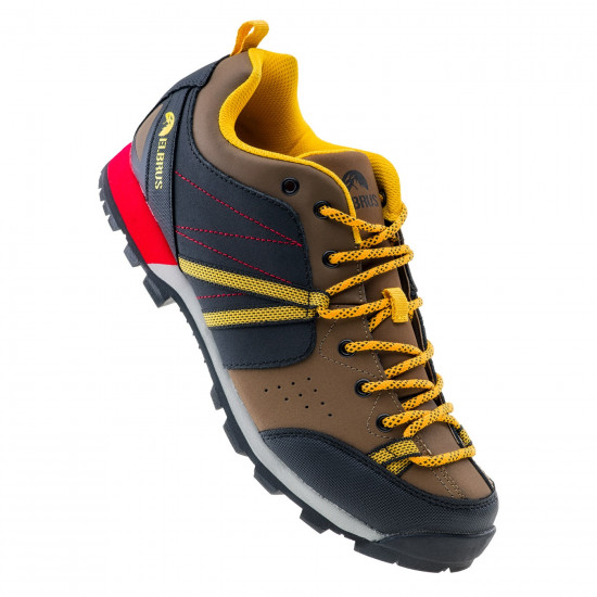 Low shoes for men ELBRUS Togato, Brown / Yellow