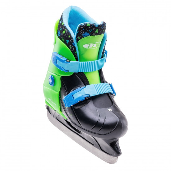 Children's ice skates MARTES Gagarin, Black / Green