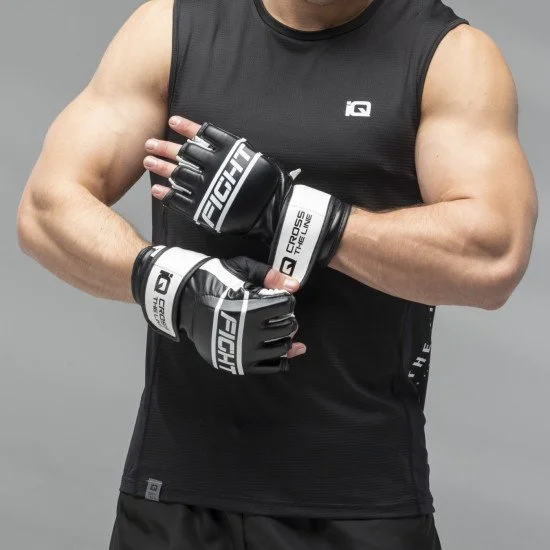 Combat Sports Gloves IQ Marts - White - Black