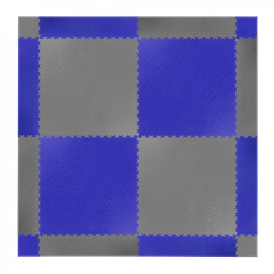 Set of corner pieces for flooring puzzle Simple, Blue