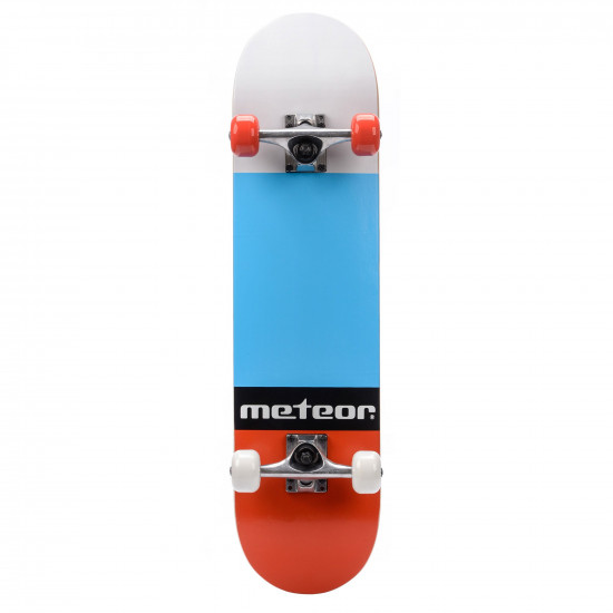 Skateboard METEOR Salty, Red / Blue