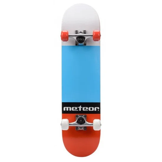 Skateboard METEOR Salty, Red / Blue
