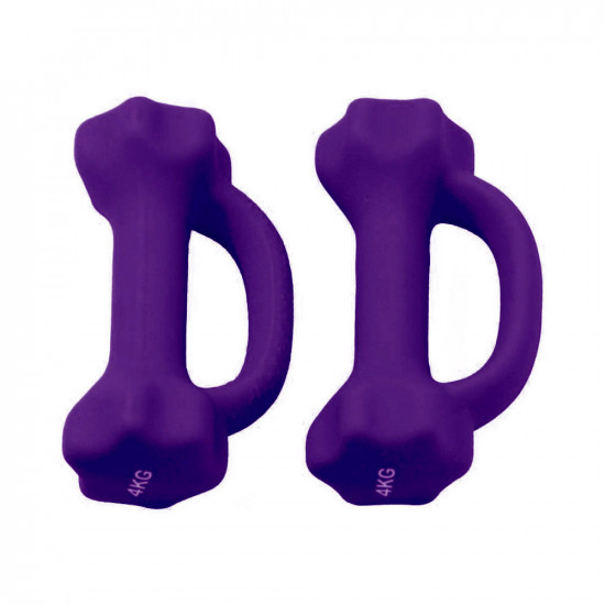 Vinyl dumbbells SPARTAN 2 x 4 kg Vinyl dumbbells SPARTAN 2 x 4 kg