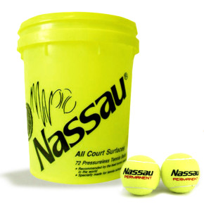 Tennis balls NASSAU Permanent 72  YAKOSPORT.EU