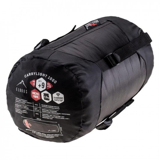 Sleeping bag ELBRUS Carrylight 1000, Black Sleeping bag ELBRUS Carrylight 1000, Black