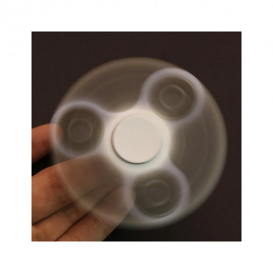 Fidget Tri-Spinner, White Fidget Tri-Spinner, White