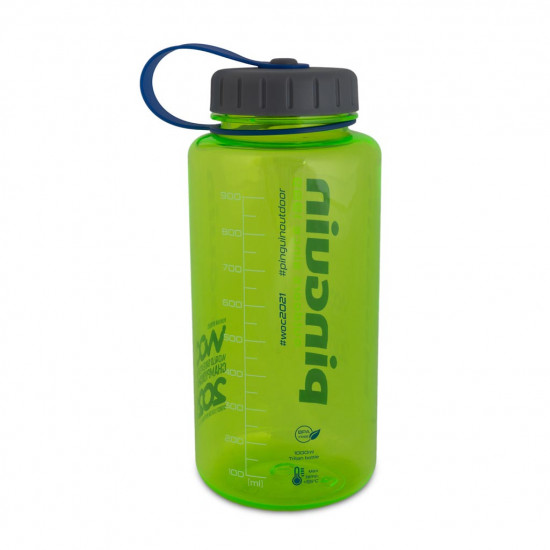 Bottle PINGUIN Tritan fat 1l, Green Bottle PINGUIN Tritan fat 1l, Green