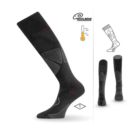 Ski socks LASTING SWL - black