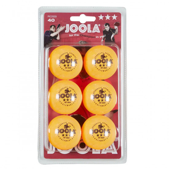 Table tennis balls JOOLA Rossi, 6 pcs., Orange