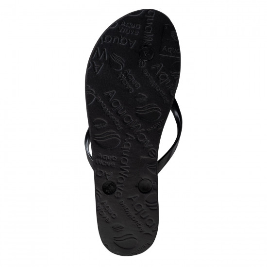 Women's flip flops AQUAWAVE Crystal, Black