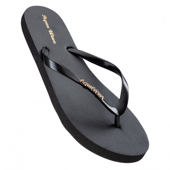 Women's flip flops AQUAWAVE Crystal, Black