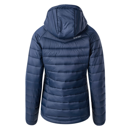 Womens quilted jacket HI-TEC Lady Carson blue nights