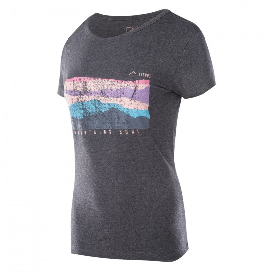 Womens T-shirt ELBRUS Ukaja III, Black melange