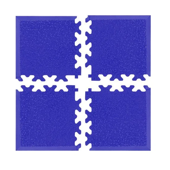Set of corner pieces for flooring puzzle Simple, Blue