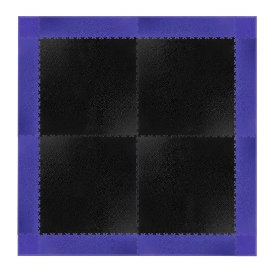 Set of corner pieces for flooring puzzle Simple, Blue