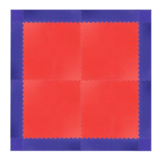 Set of corner pieces for flooring puzzle Simple, Blue