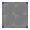 Set of corner pieces for flooring puzzle Simple, Blue