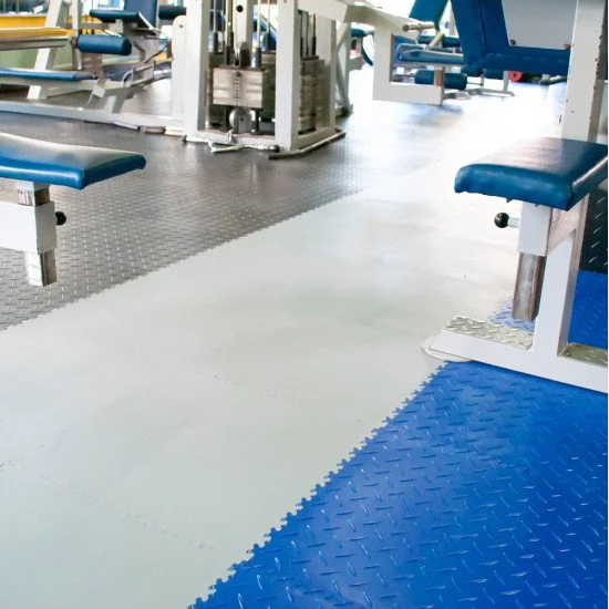 Set of corner pieces for flooring puzzle Simple, Blue
